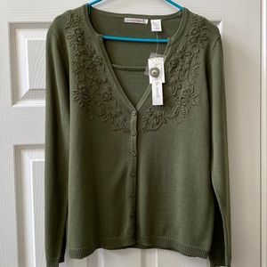 Hasting & Smith embroidered and beaded sweater – NWT